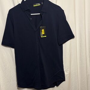 **NWT Murano Men's Dark Blue Casual Button Down Shirt